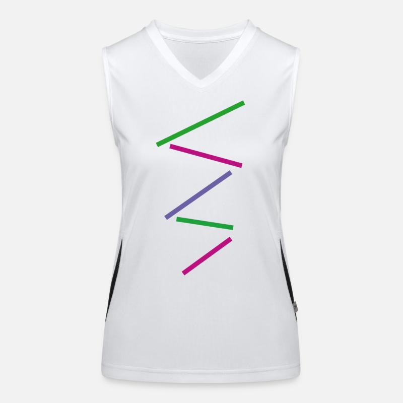 Modèle minimal Débardeur respirant contrasté Femme