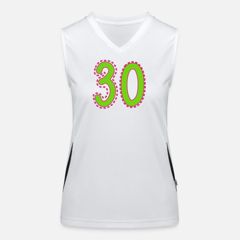 30. 30 YEARS. 30th ANNIVERSARY. 30 YEARS ANNIVERSARY. Women's Functional Contrast Tank Top