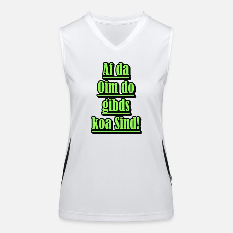 Dialecte néon Diction verte Débardeur respirant contrasté Femme