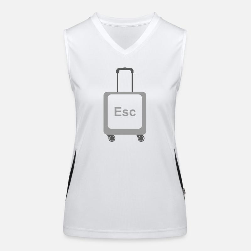 Escape Mode – ESC Key Women's Functional Contrast Tank Top