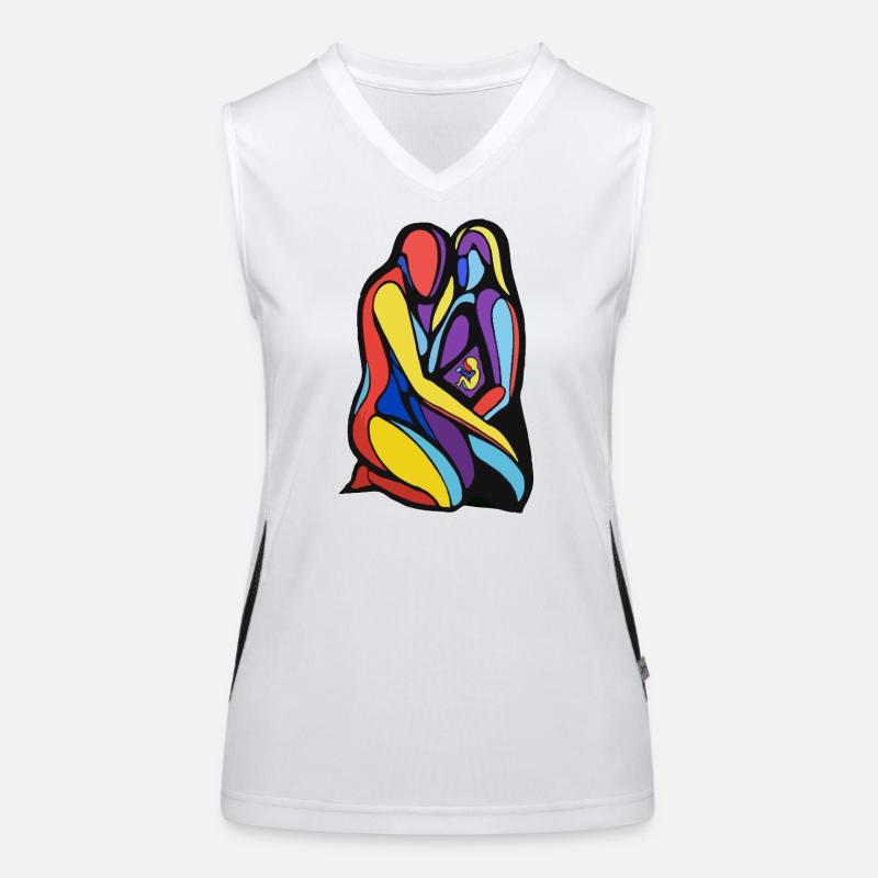 Étreinte de maternité colorée Débardeur respirant contrasté Femme