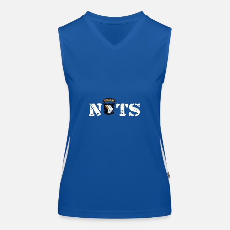AVM Bastogne NUTS Battle Bulge Bâtards battus Débardeur respirant contrasté Femme