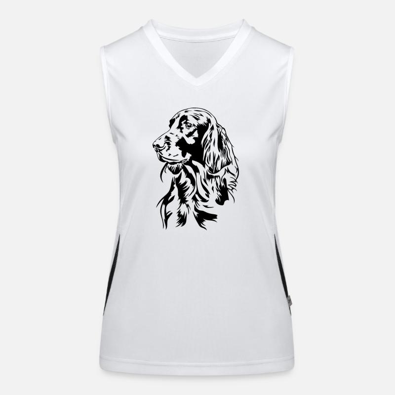Irish Setter Jagdhund Jagdhunde Hunde Wilsigns Funktionelles Kontrast-Tank Top für Frauen