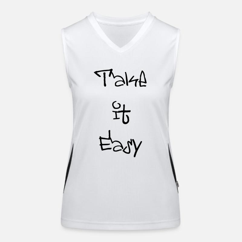 take it easy Funktionelles Kontrast-Tank Top für Frauen