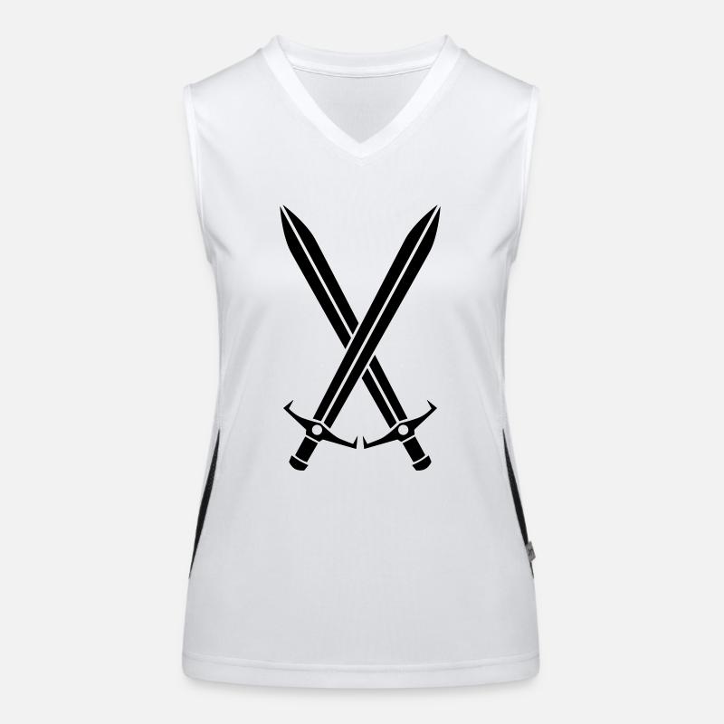 spade Top sportivo da donna in contrasto cromatico