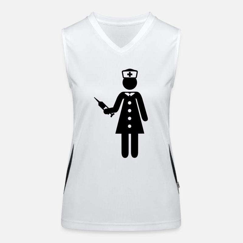 Krankenschwester Funktionelles Kontrast-Tank Top für Frauen