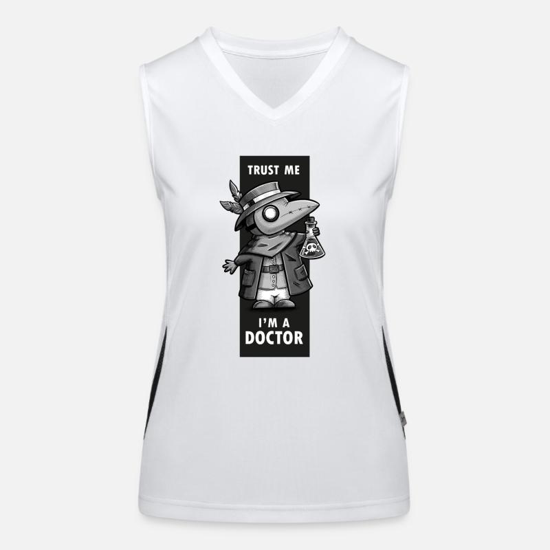 Plague Doctor Women's Functional Contrast Tank Top