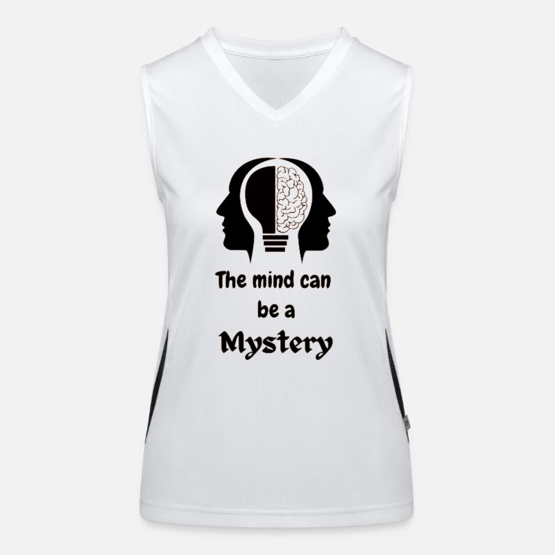 Der Geist kann ein Mysterium sein Funktionelles Kontrast-Tank Top für Frauen