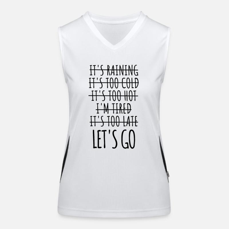 Exercice de motivation No-Excuse Workout-Buddy Débardeur respirant contrasté Femme