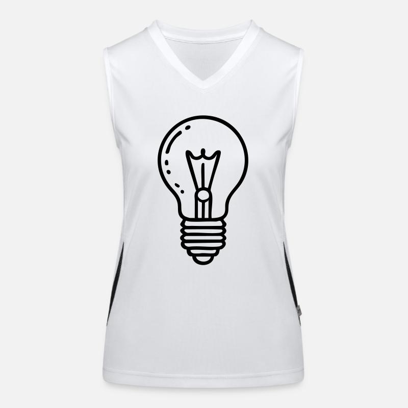 Glühbirne Idee Funktionelles Kontrast-Tank Top für Frauen
