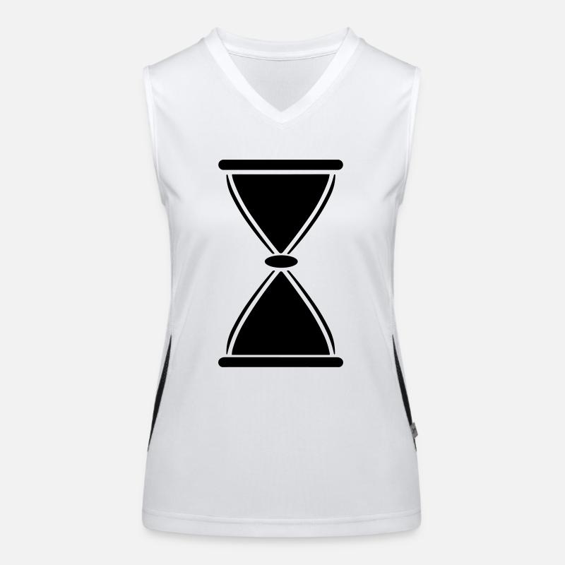 Stundenglas Funktionelles Kontrast-Tank Top für Frauen