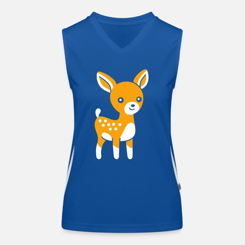 roe deer Women's Functional Contrast Tank Top
