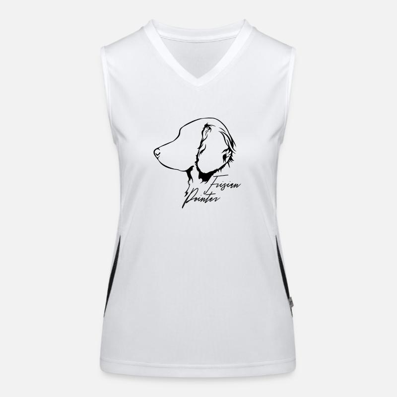 FRISIAN POINTER Profile Dogs Dog Wilsigns Women's Functional Contrast Tank Top