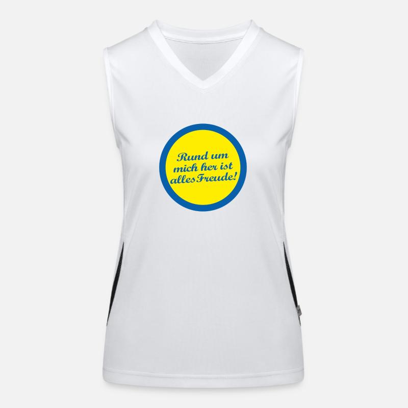 All around me everything is joy! Women's Functional Contrast Tank Top