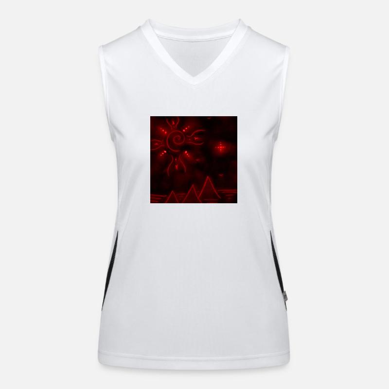 SUN AND RED PYRAMIDS Women's Functional Contrast Tank Top