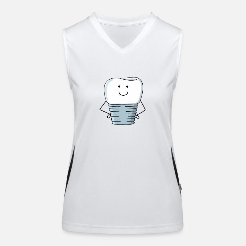 Couronne implantaire Débardeur respirant contrasté Femme