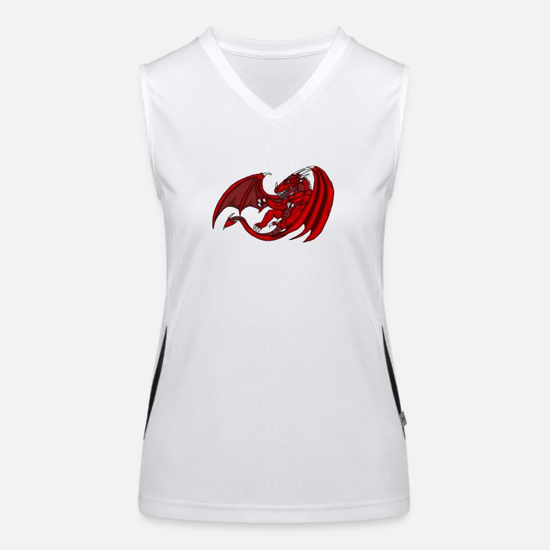 Logo Dragon Nouveau Débardeur respirant contrasté Femme