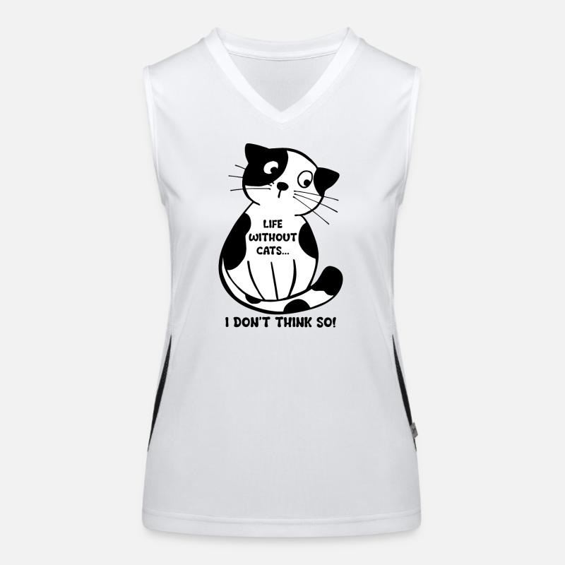 Chat Dire Citation Graphique Débardeur respirant contrasté Femme