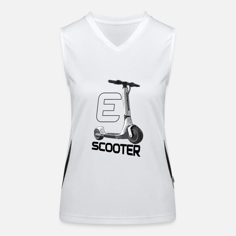 Escooter E-Scooter Gift Rider ebike Scooter Débardeur respirant contrasté Femme