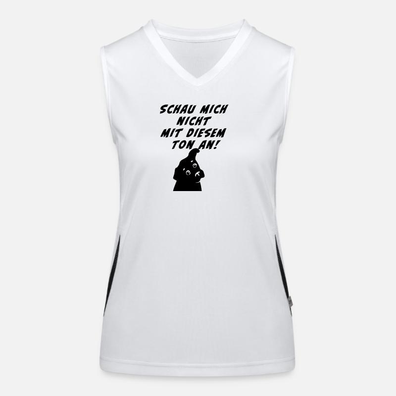 TShirt Schau ich nicht mit diesem Ton an Funktionelles Kontrast-Tank Top für Frauen
