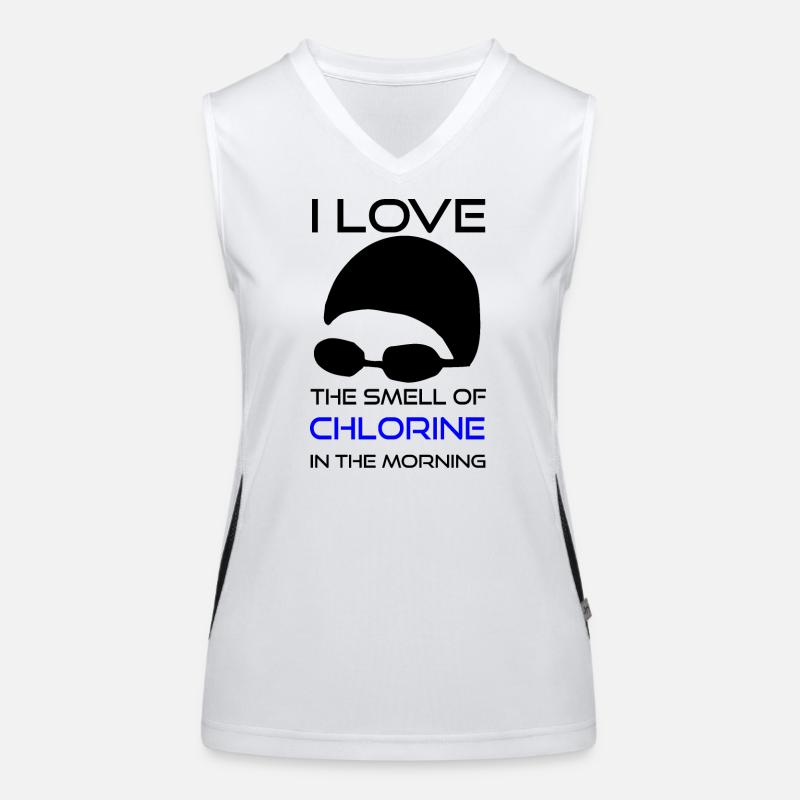 Natation Sort chlore odeur Débardeur respirant contrasté Femme