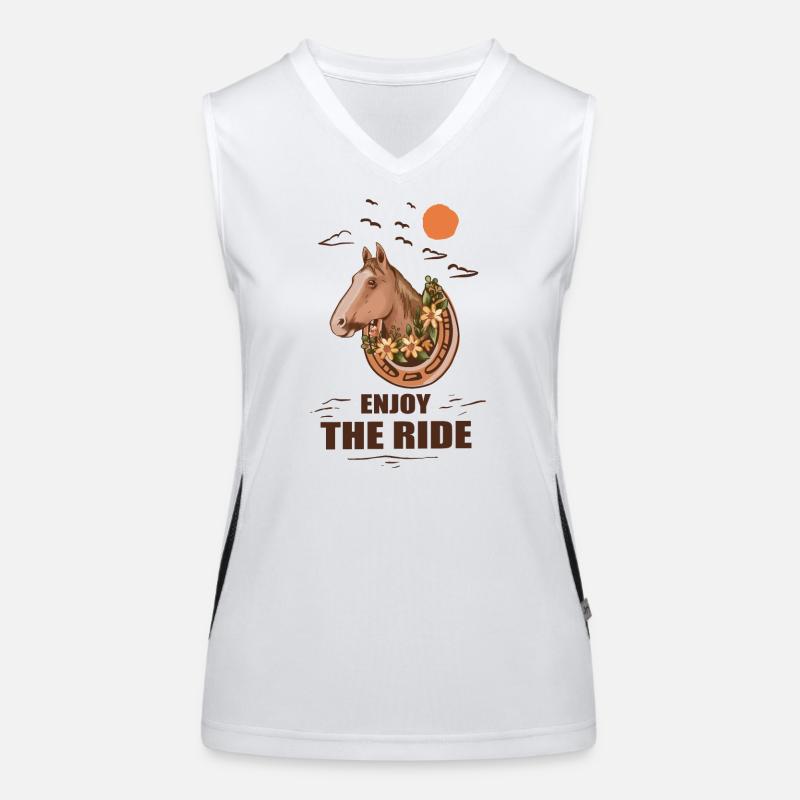 Horse and rider Women's Functional Contrast Tank Top