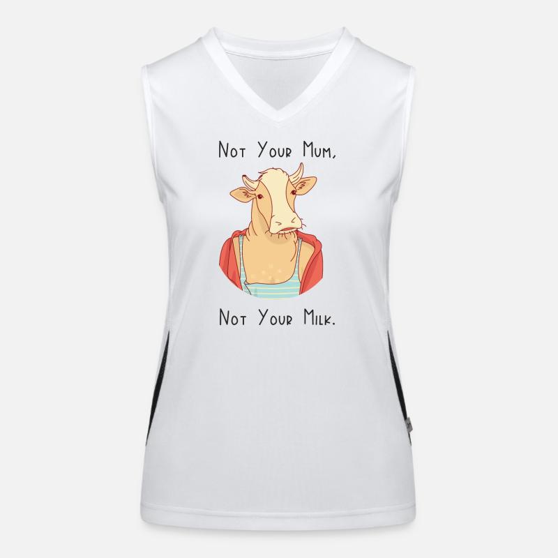 Nicht deine Mutter, nicht deine Milch Funktionelles Kontrast-Tank Top für Frauen