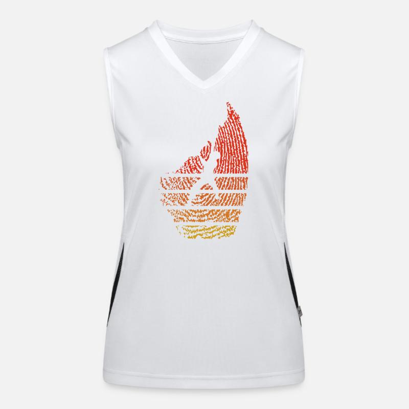 Sunset Summit Silhouette Women's Functional Contrast Tank Top