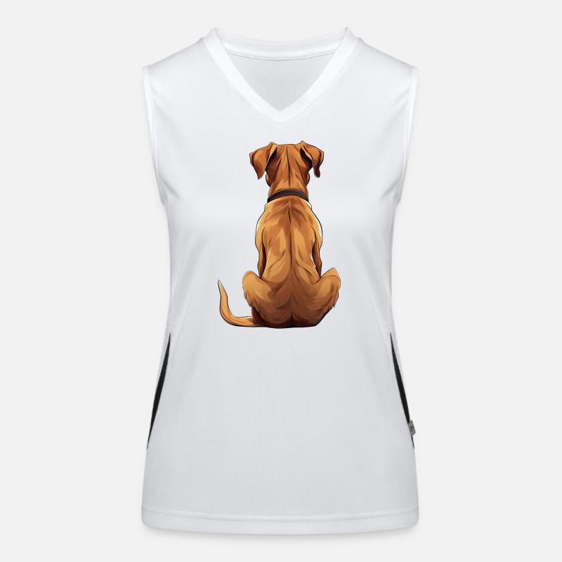 Rhodesian Ridgeback Funktionelles Kontrast-Tank Top für Frauen
