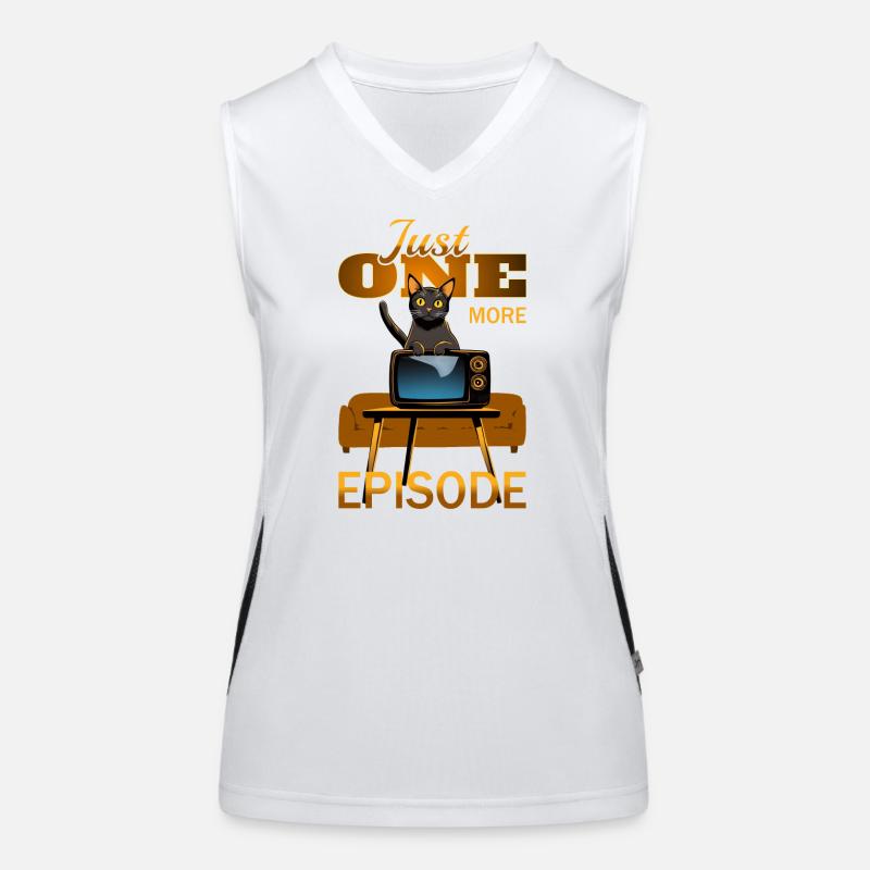 Cat on TV Women's Functional Contrast Tank Top