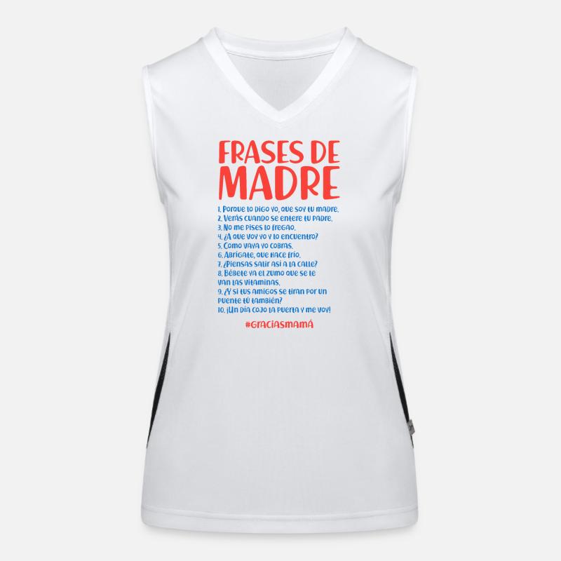 Citations de la mère Débardeur respirant contrasté Femme