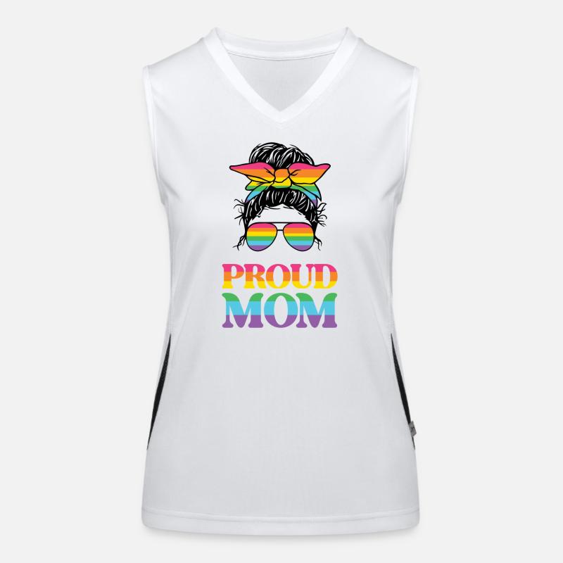 LGBT Pride Month - Stolze Mutter Funktionelles Kontrast-Tank Top für Frauen