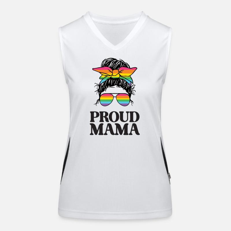 Stolze Mama Funktionelles Kontrast-Tank Top für Frauen
