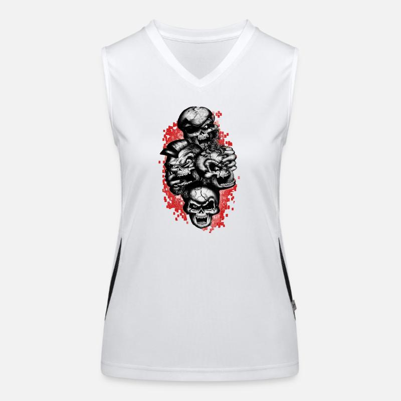 Red Skull Women's Functional Contrast Tank Top