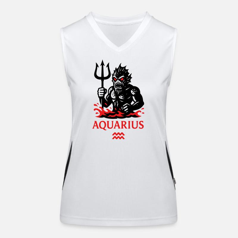 Sternzeichen Wassermann Monster Funktionelles Kontrast-Tank Top für Frauen
