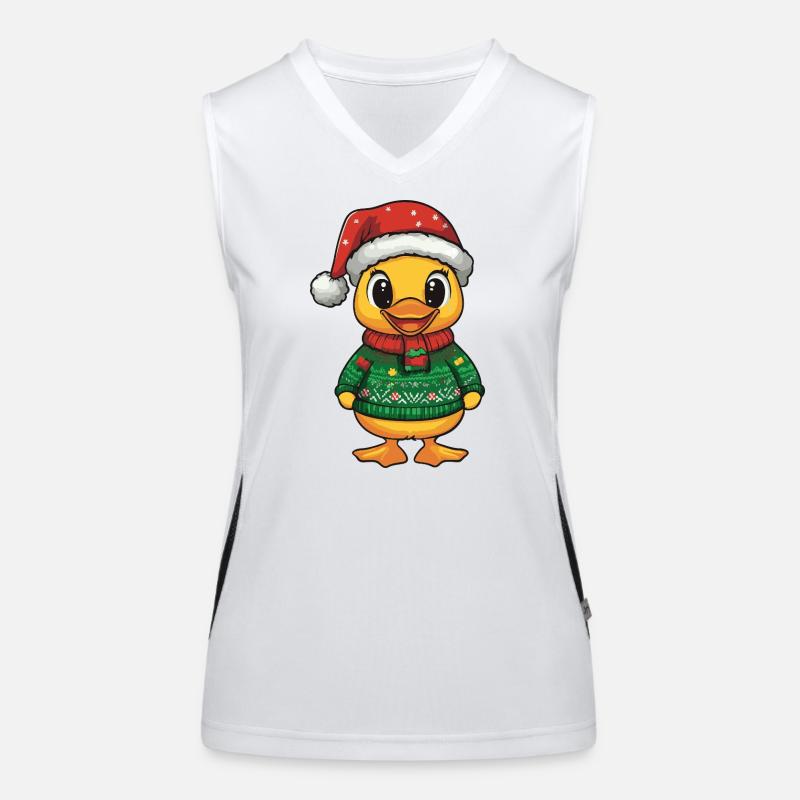 Noël de canard Débardeur respirant contrasté Femme