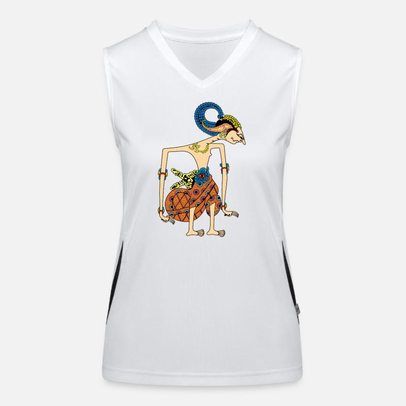 Lebendige Volksvogelgöttin Funktionelles Kontrast-Tank Top für Frauen