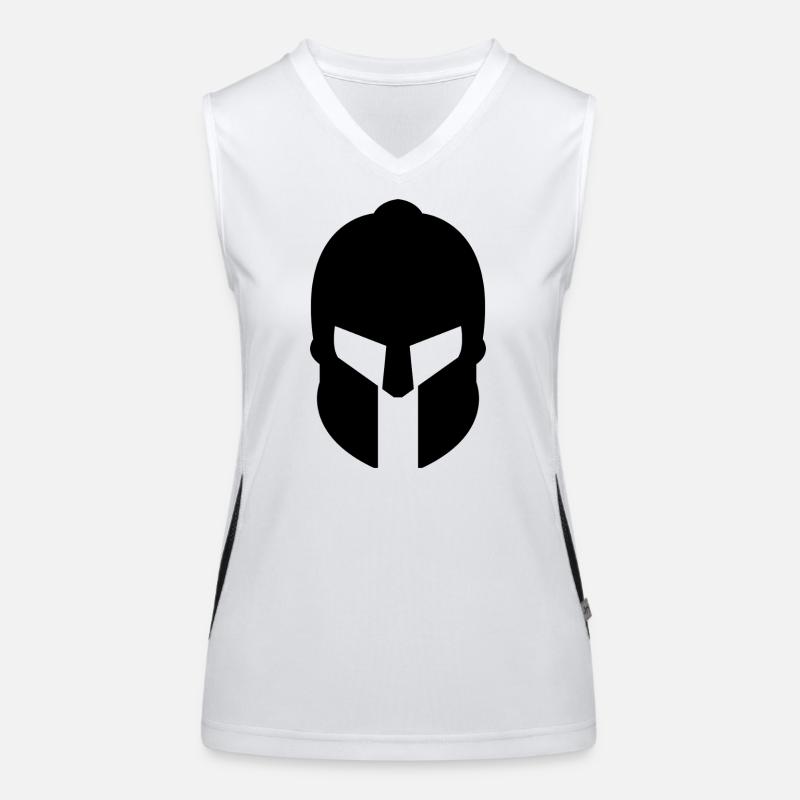Spartanischer Helm Funktionelles Kontrast-Tank Top für Frauen