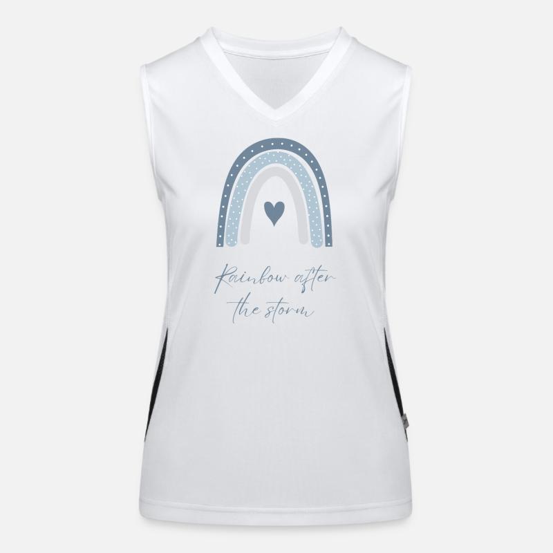 Rainbow after the Storm – Hoffnung & Liebe Funktionelles Kontrast-Tank Top für Frauen