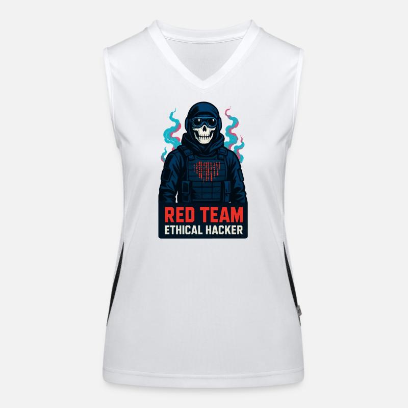 Cyber-Red-Team ethischer Hacker Funktionelles Kontrast-Tank Top für Frauen