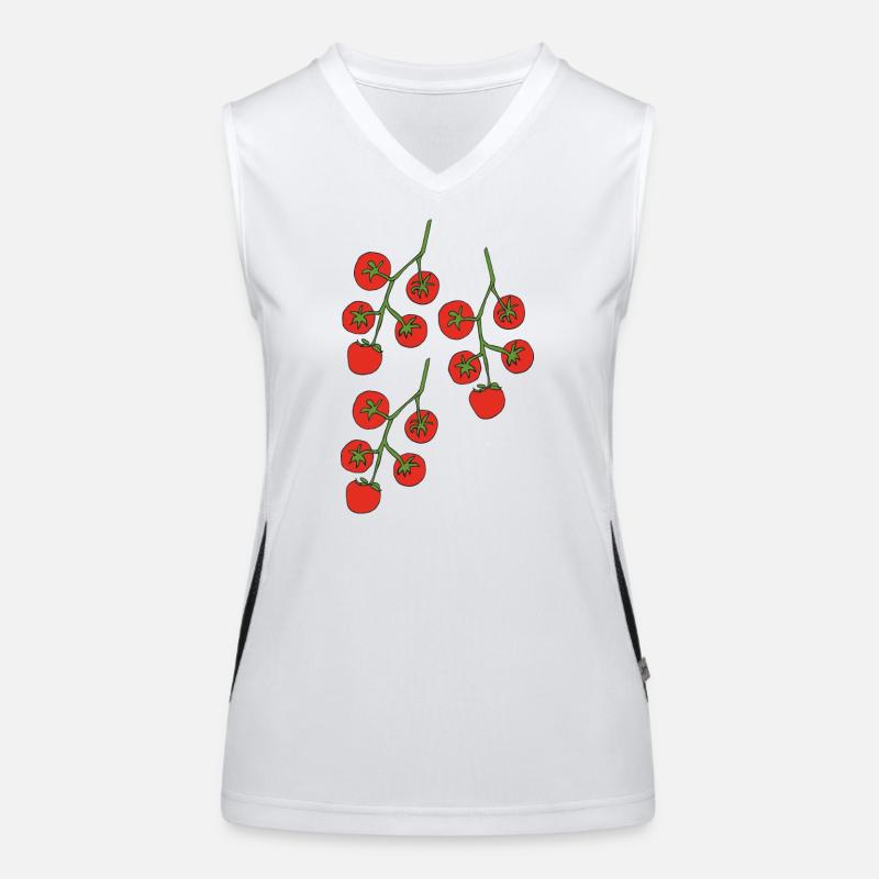 Buisson de tomates triple Débardeur respirant contrasté Femme