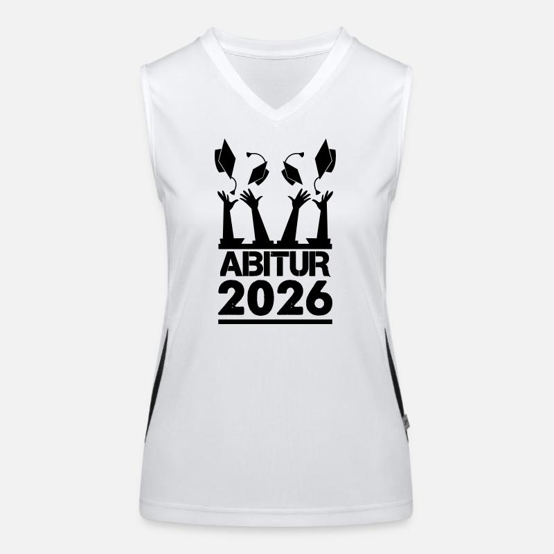 Abitur 2026 Abschlussfeier Funktionelles Kontrast-Tank Top für Frauen