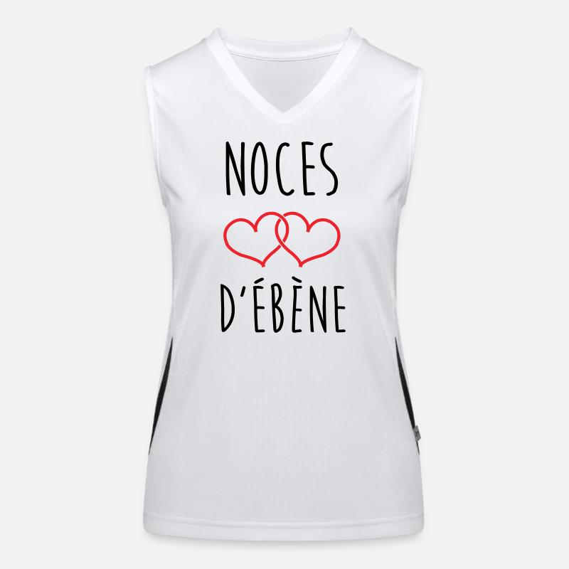 Ebony Wedding 78 Jahre Ehe Funktionelles Kontrast-Tank Top für Frauen