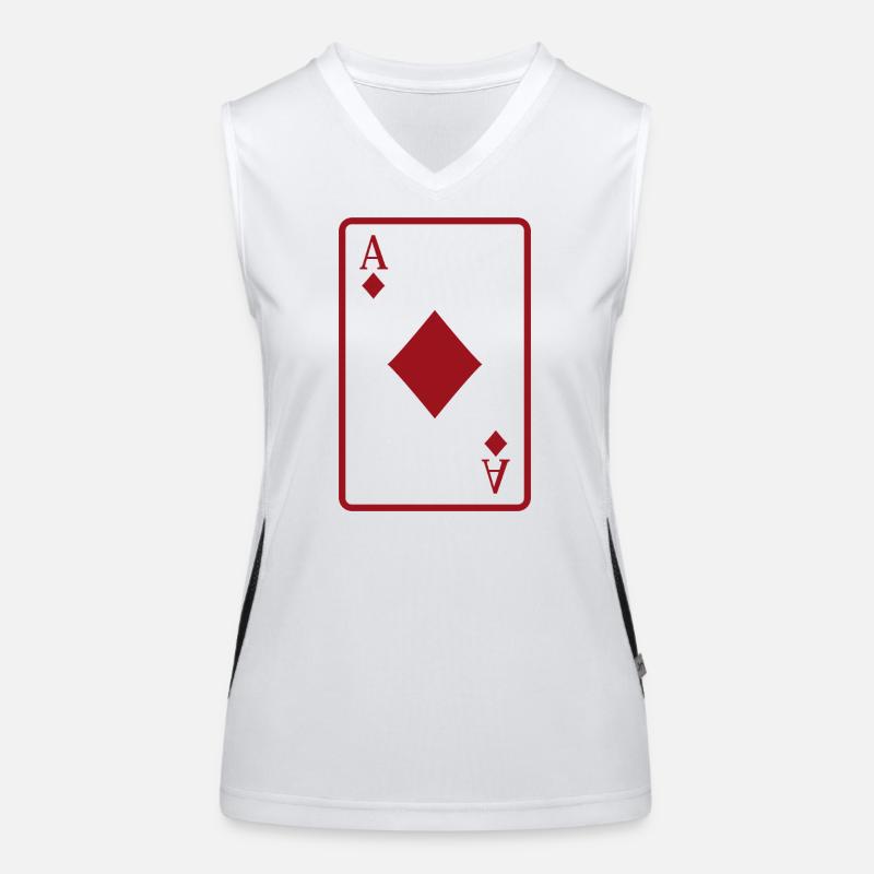 Poker card Women's Functional Contrast Tank Top