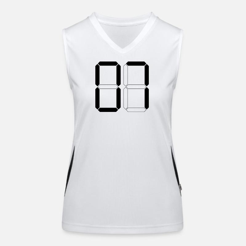 NUMMER 07 Null Sieben Geburtstag Geschenk Digital Funktionelles Kontrast-Tank Top für Frauen