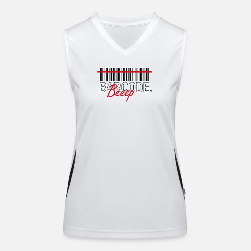 B4RCODE. Beep black Women's Functional Contrast Tank Top