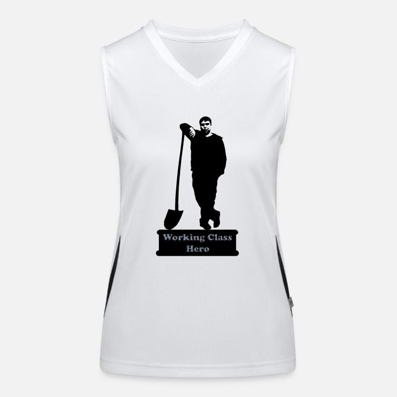 working_class_hero_3 Funktionelles Kontrast-Tank Top für Frauen