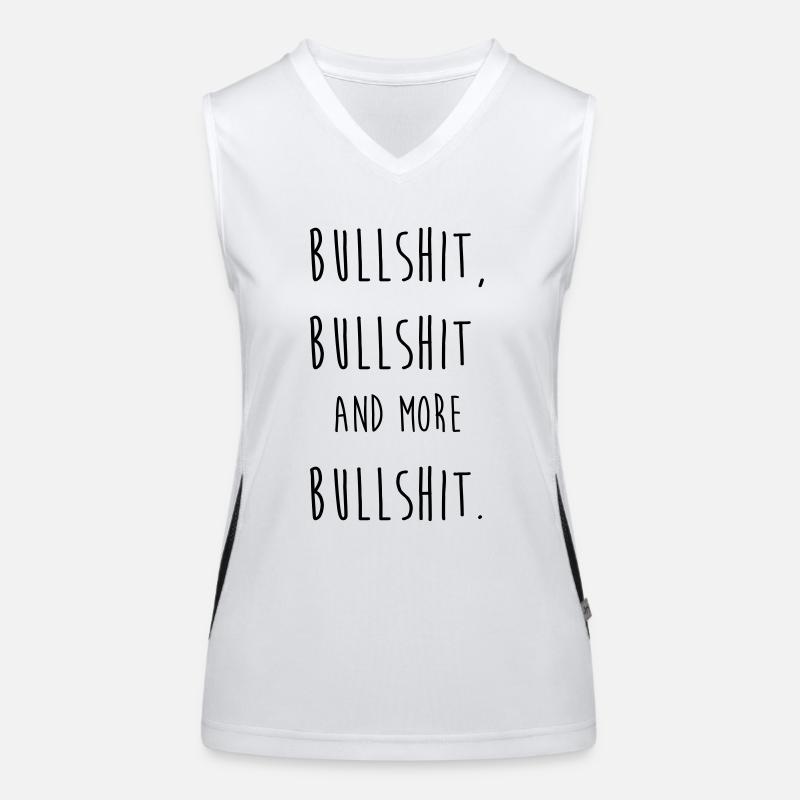 Putain de conneries et plus de conneries Débardeur respirant contrasté Femme