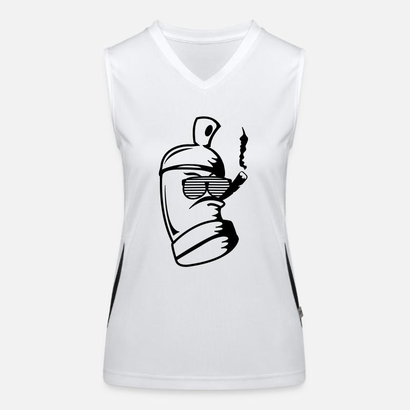 spraydose_sonnenbrille Funktionelles Kontrast-Tank Top für Frauen