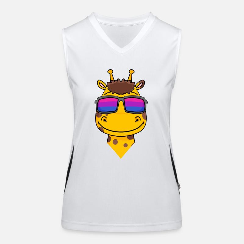 Bisexual Giraffe Gift Women's Functional Contrast Tank Top
